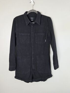 Atwyld No Service Jumper Black Ribbed Denim